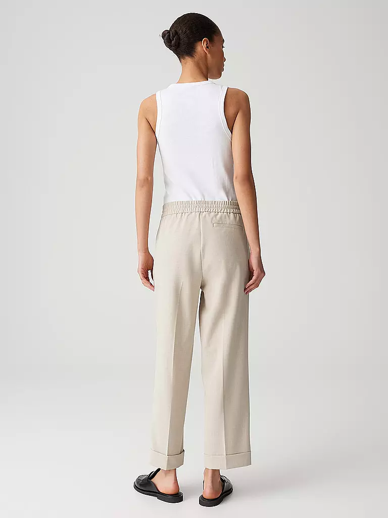 OPUS | Pantalon de tailleur 7/8 MELOSA CITY | beige