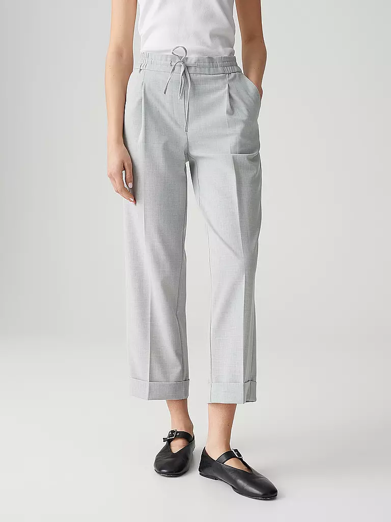 OPUS | Pantalon de tailleur 7/8 MELOSA CITY | hellgrau