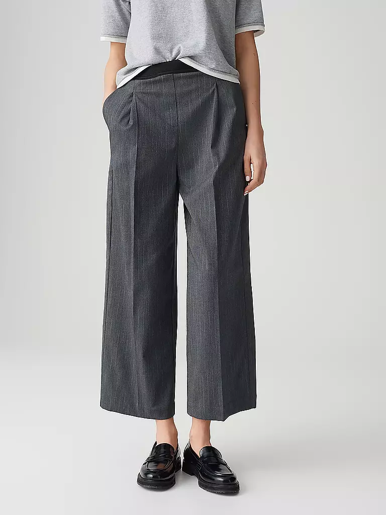 OPUS | Pantalon de tailleur 7/8 MOZY LANE | Bleu foncé