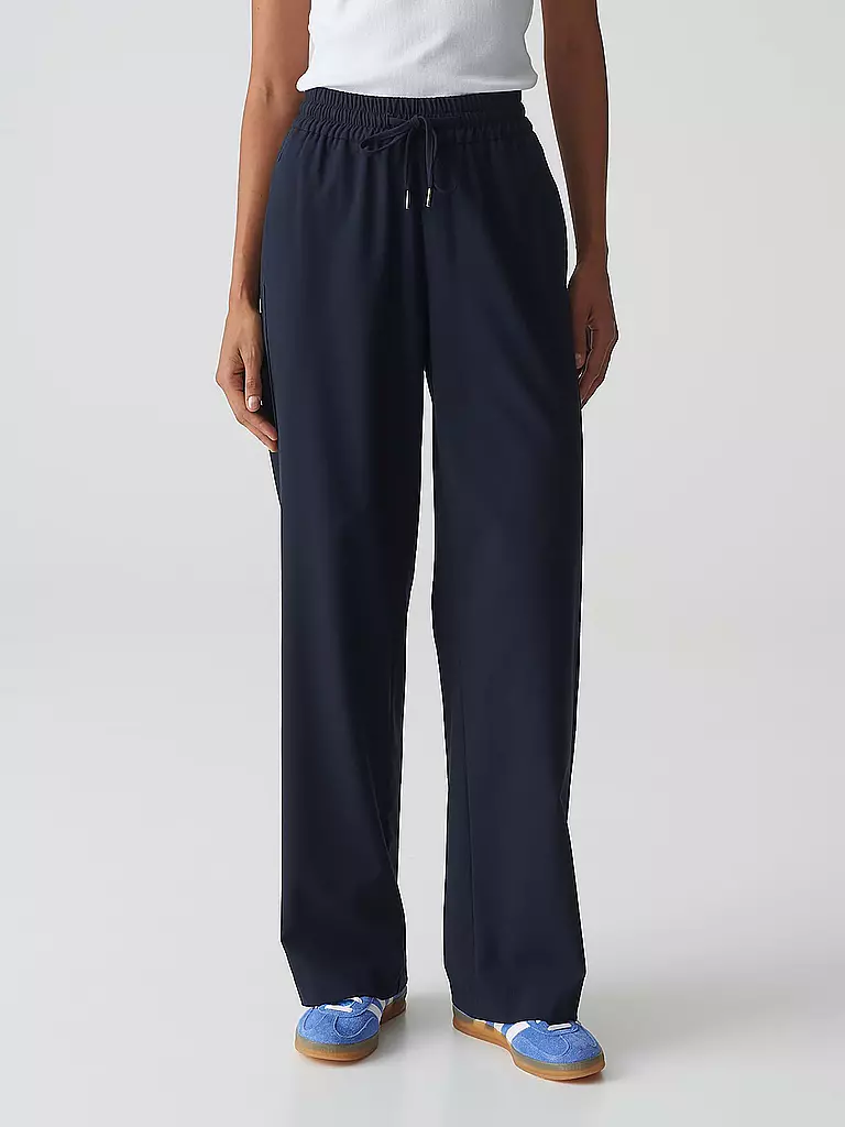 OPUS | Pantalon de tailleur coupe large MAROU DYNAMIC | Bleu foncé