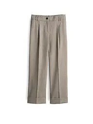 OPUS | Pantalon de tailleur MEERI HERRINGBONE | Beige