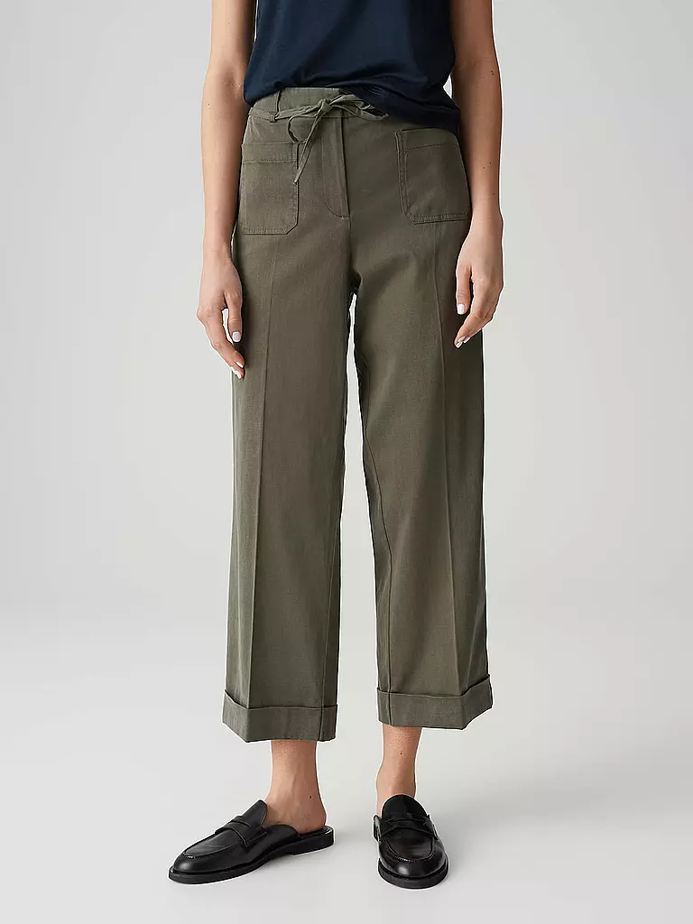 OPUS | Pantalon de tailleur MEERI URBAN | Olive