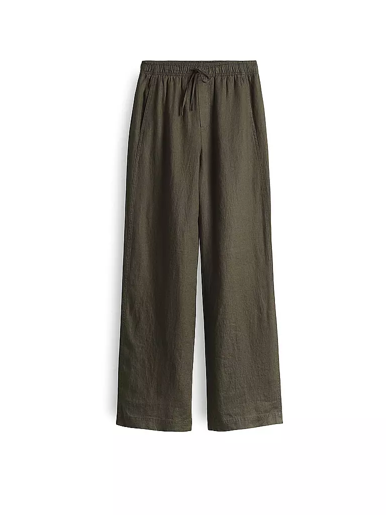 OPUS | Pantalon en lin MILENI | olive