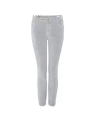 OPUS | Pantalon en velours côtelé coupe slim EVITA GLAZED | Gris clair