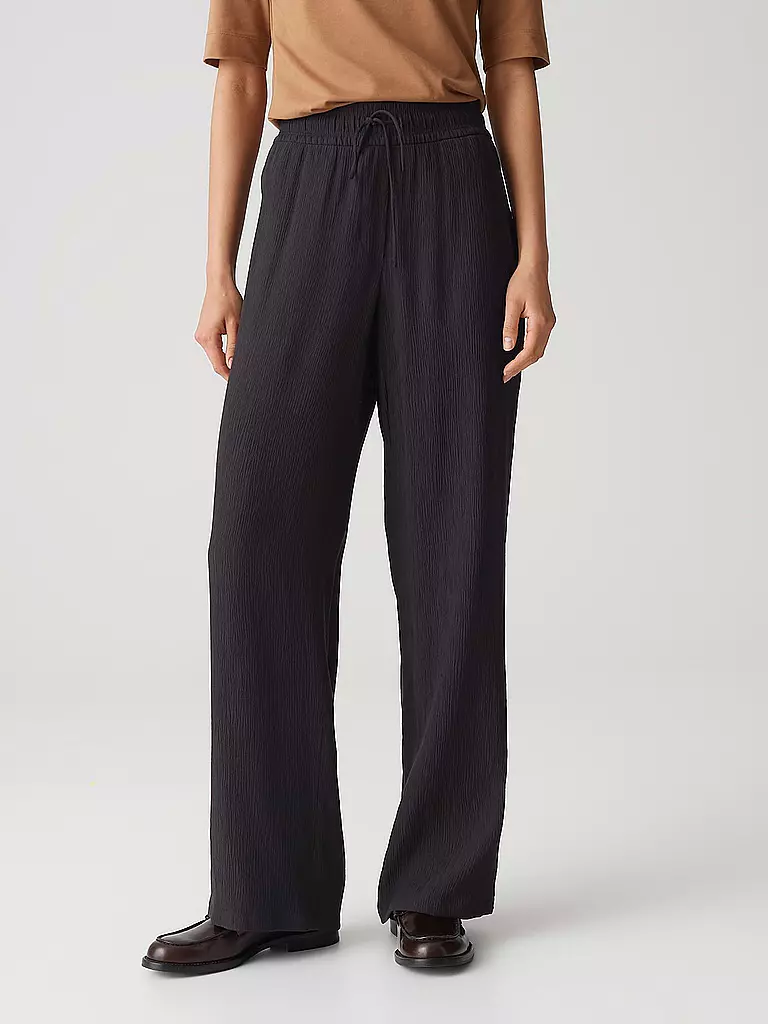 OPUS | Pantalon jogging coupe MAROU CRINKLE | braun