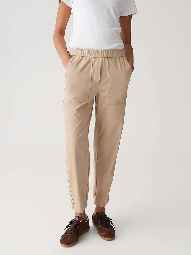 OPUS | Pantalon Jogging Fit MYHA VELOUR | beige
