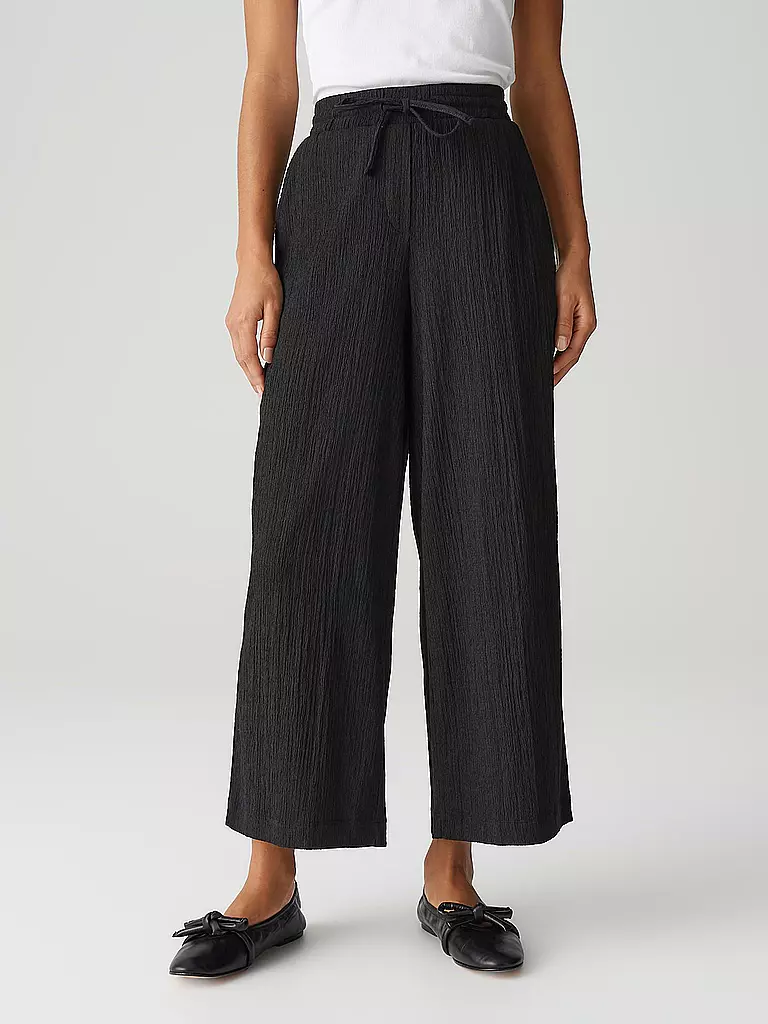 OPUS | Pantalon Marlene MILENI CRINKLE | Noir