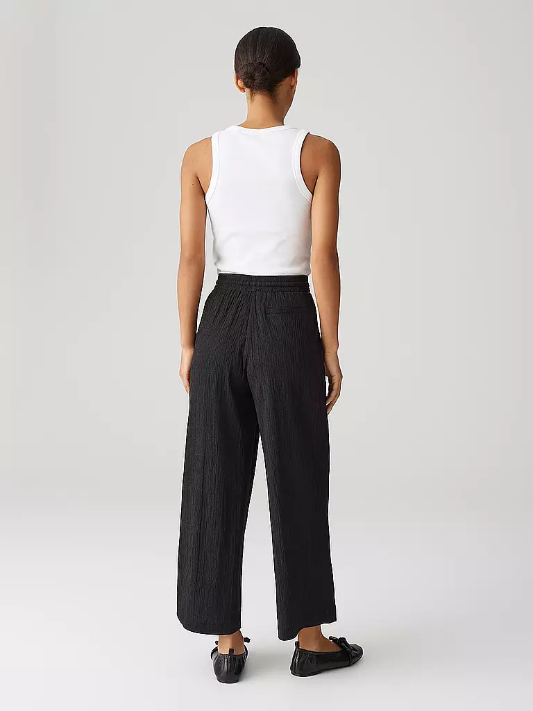 OPUS | Pantalon Marlene MILENI CRINKLE | Noir