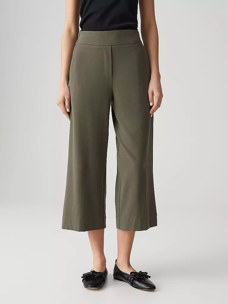OPUS | Pantalon MISHA CREPE | dunkelgrün