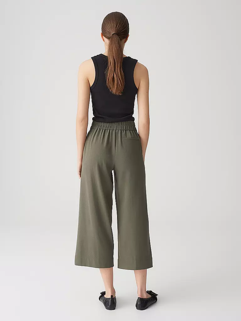 OPUS | Pantalon MISHA CREPE | dunkelgrün