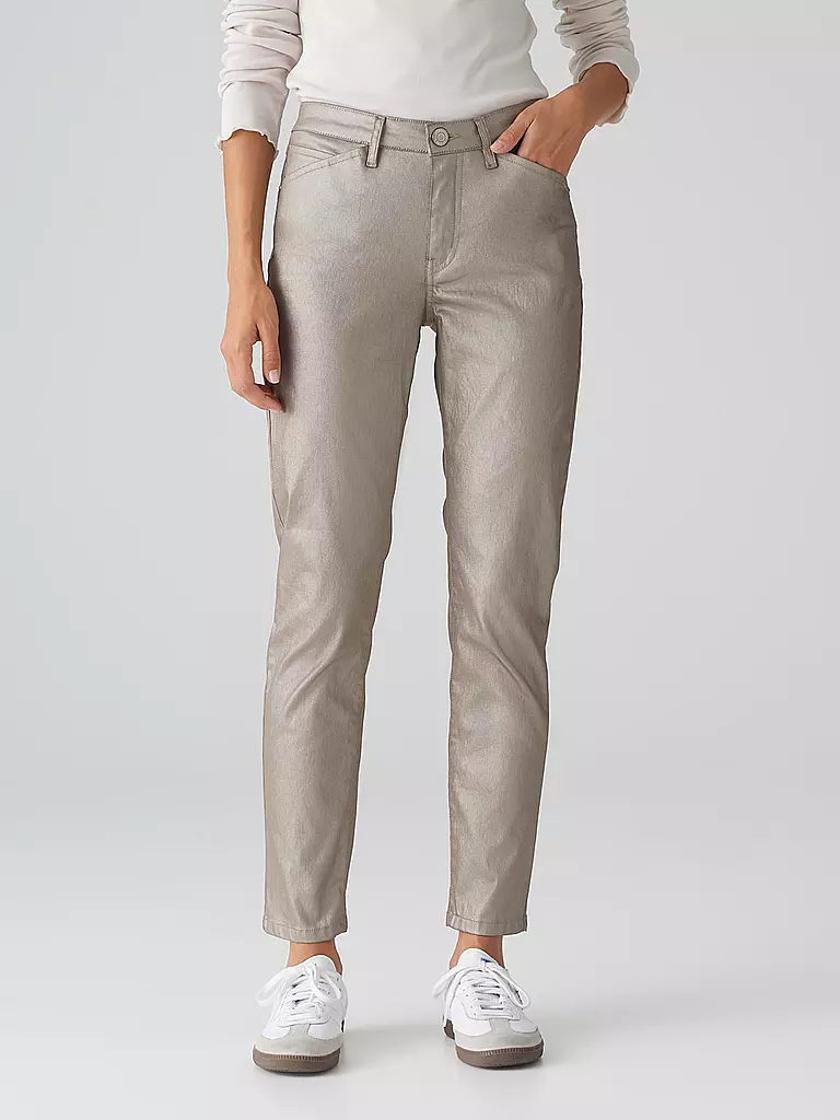 OPUS | Pantalon Slim Fit 7/8 EMILY CLASSY | camel