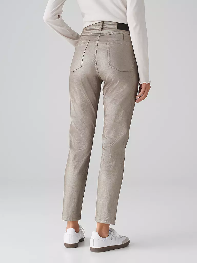 OPUS | Pantalon Slim Fit 7/8 EMILY CLASSY | camel