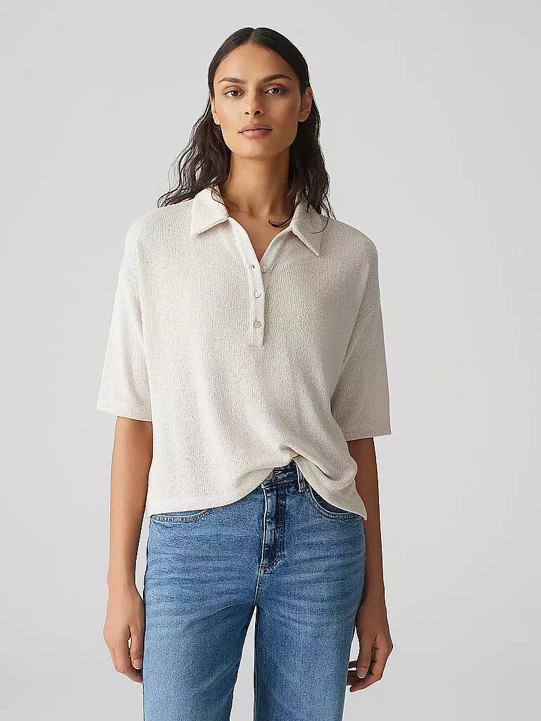 OPUS | Poloshirt SILKAS | Crème