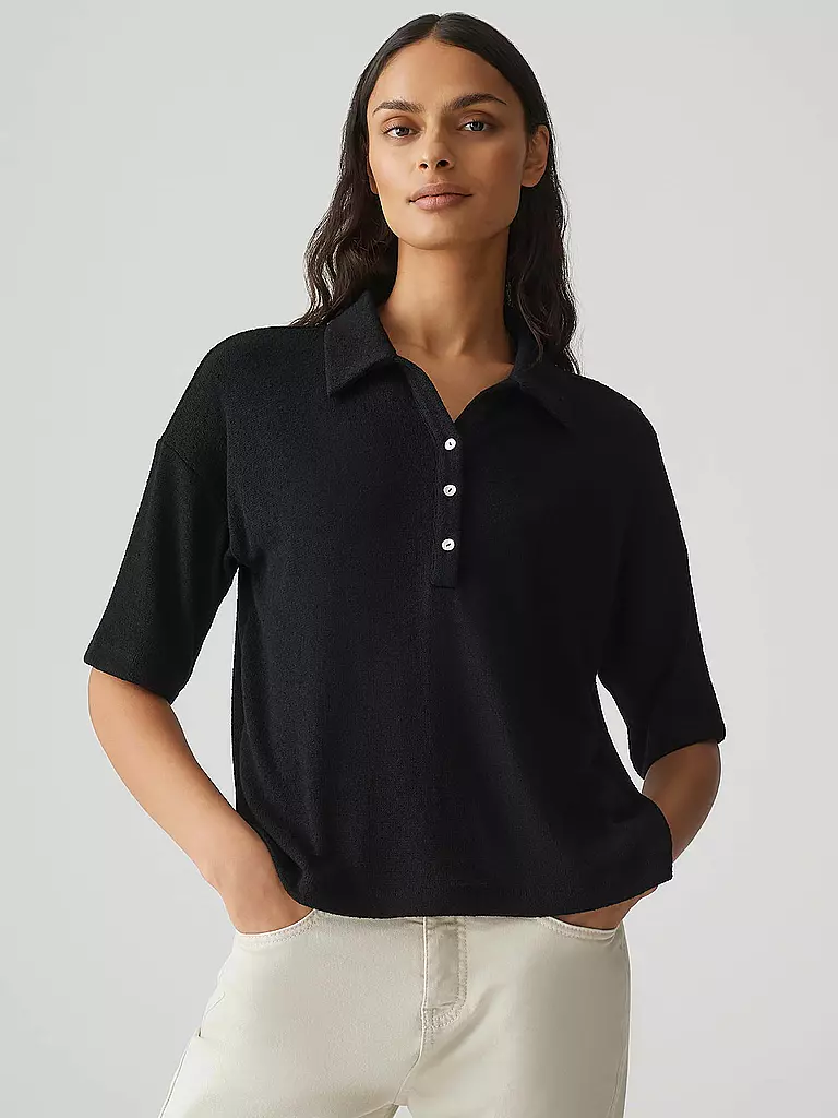 OPUS | Poloshirt SILKAS | Noir