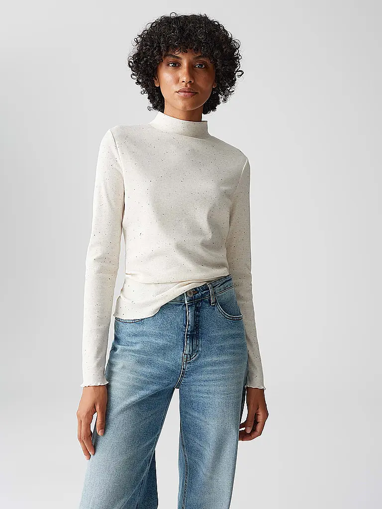 OPUS | Pull à col roulé SUHANNA CURLY | Crème