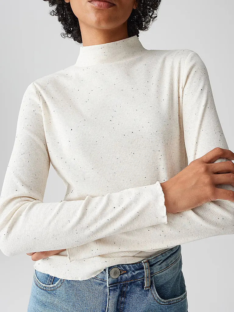 OPUS | Pull à col roulé SUHANNA CURLY | Crème
