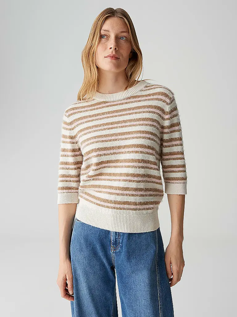 OPUS | Pullover PUVET STRIPE | Rose
