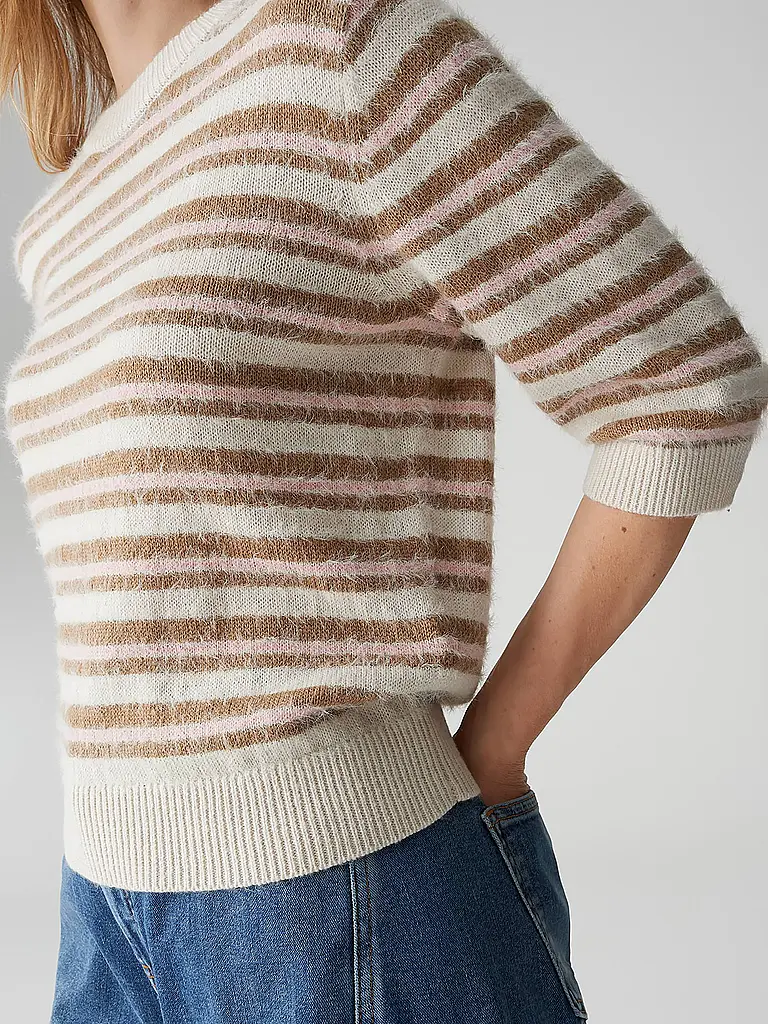 OPUS | Pullover PUVET STRIPE | Rose