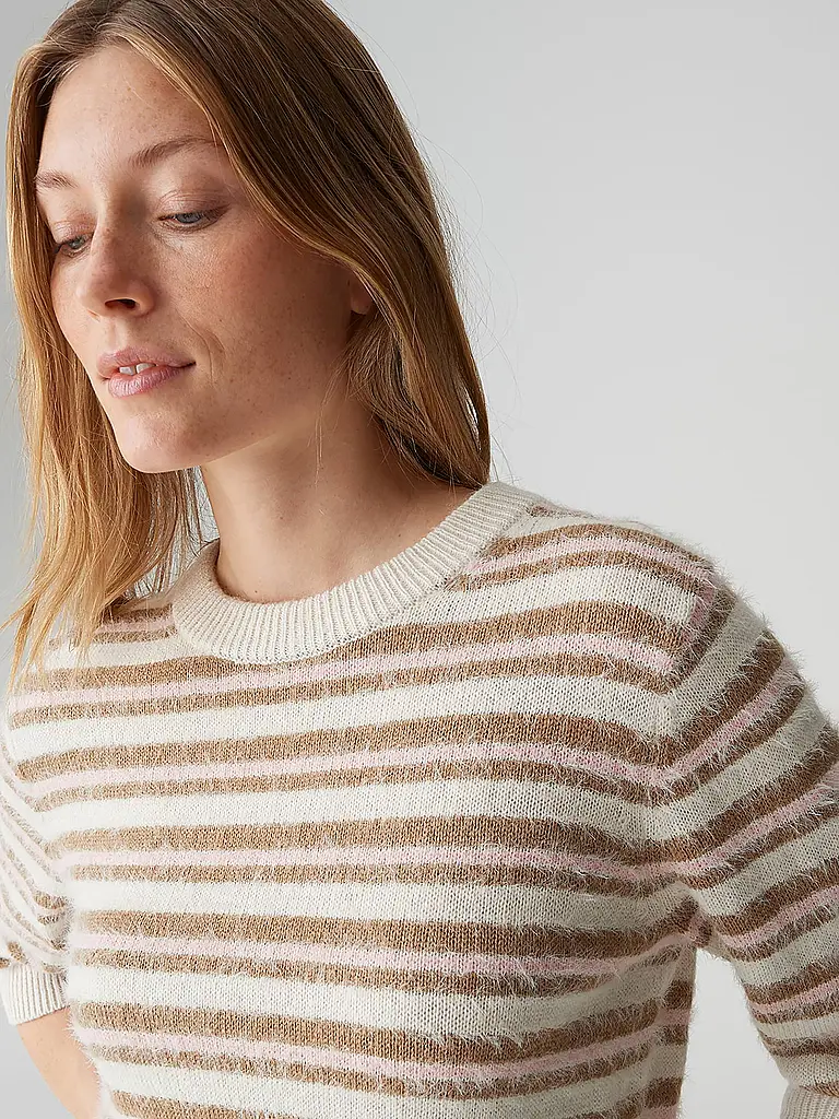 OPUS | Pullover PUVET STRIPE | Rose