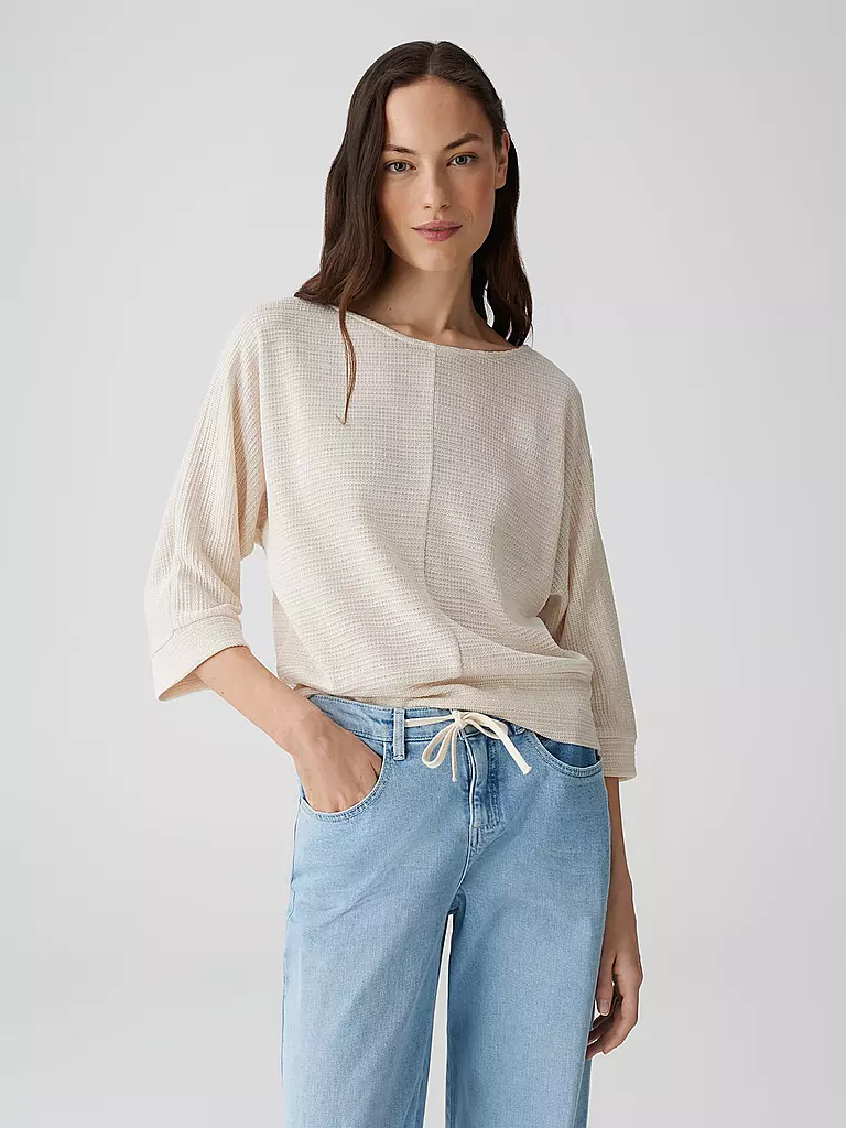 OPUS | Pullover SOLLIKA STRUCTURE | Crème