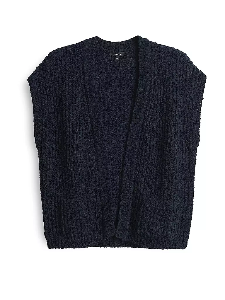 OPUS | Strickjacke DIMOLA | Bleu foncé