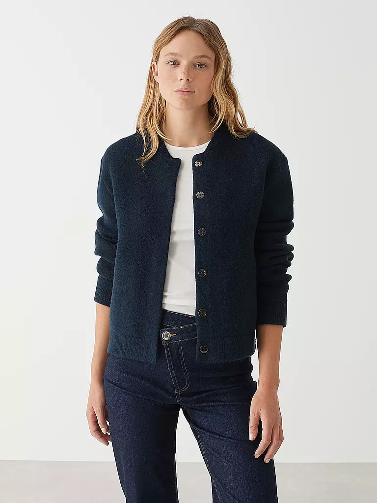 OPUS | Strickjacke DOMBA | Bleu foncé