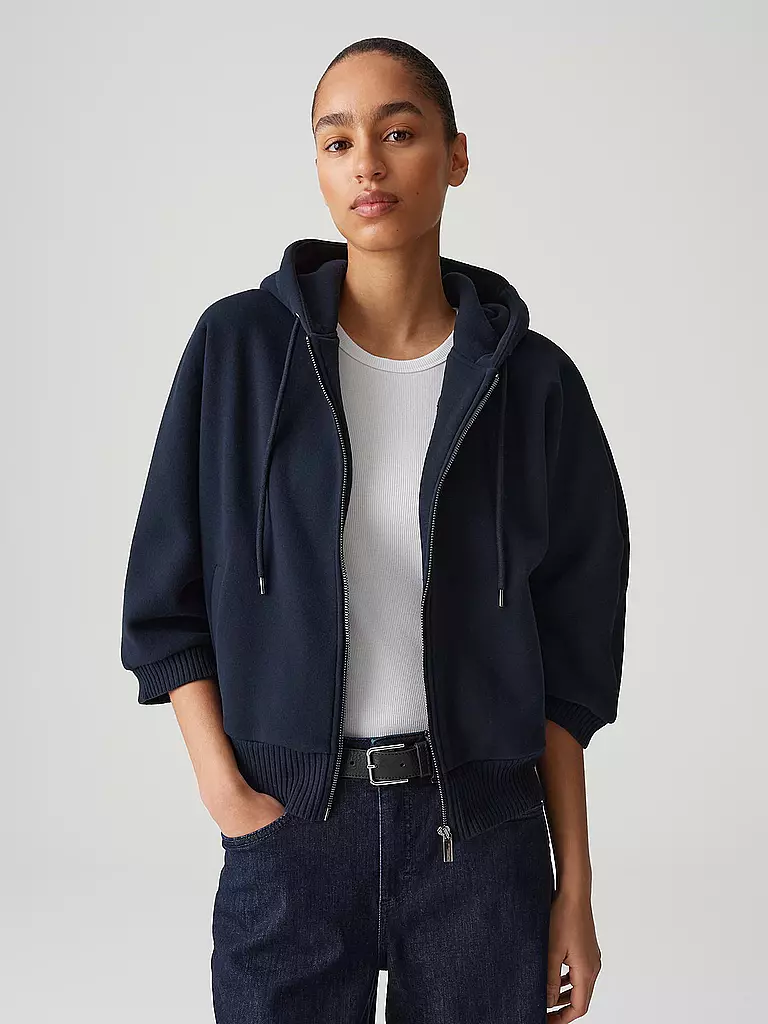 OPUS | Sweatjacke GENITA | Bleu foncé
