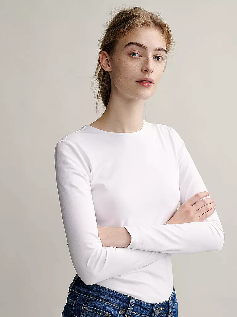 OPUS | T-shirt à manches longues Daily I | weiss