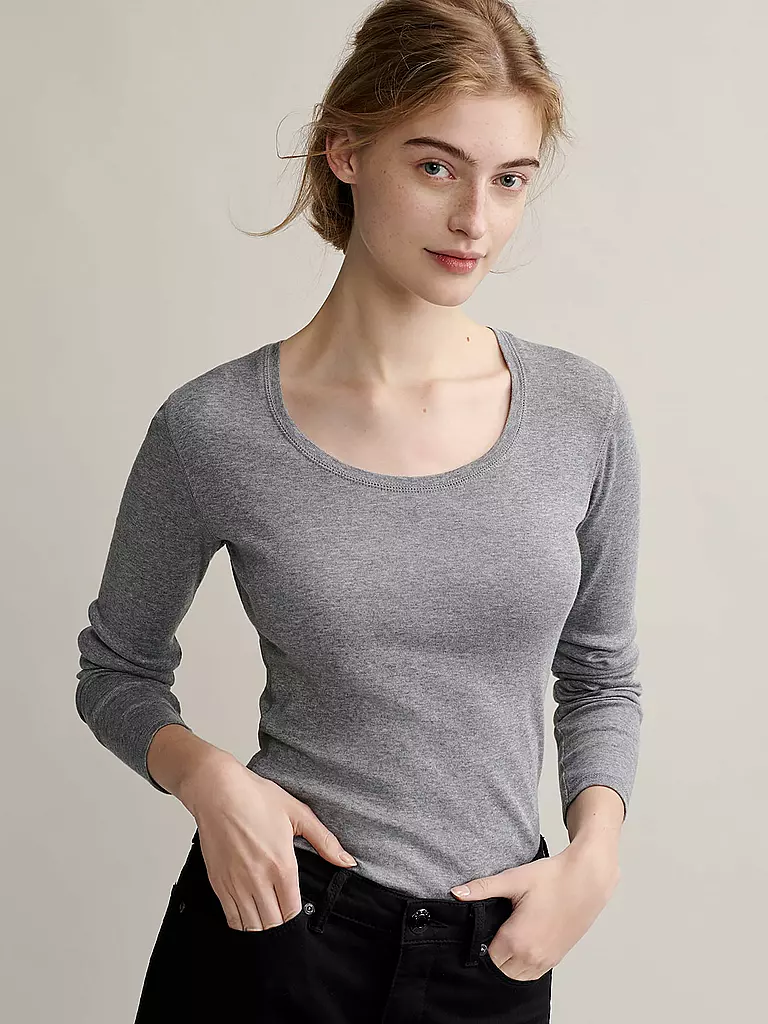 OPUS | T-shirt à manches longues SORANA | grau