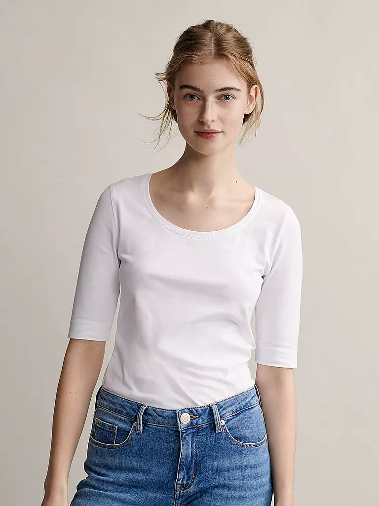 OPUS | T-shirt basique "Daily F" | weiss