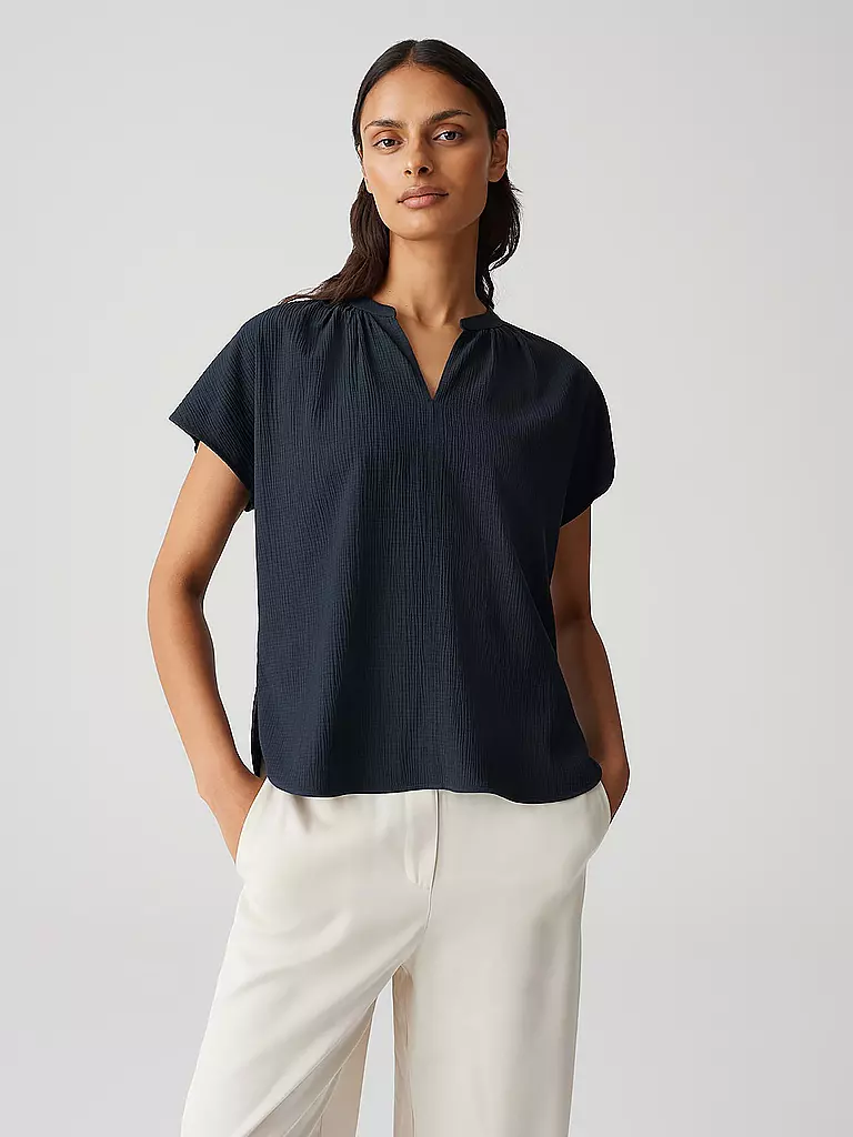 OPUS | T-shirt blouse FASURA | Bleu foncé