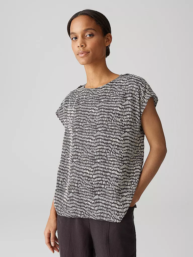 OPUS | T-shirt blouse FERENA | Marron