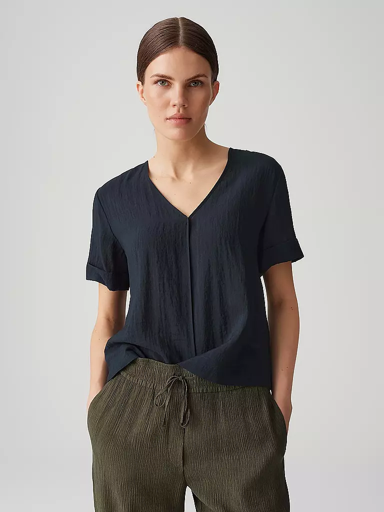 OPUS | T-shirt blouse FILKA | Bleu foncé