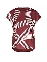 OPUS | T-shirt blouse SABETHI PRINT | Rouge foncé