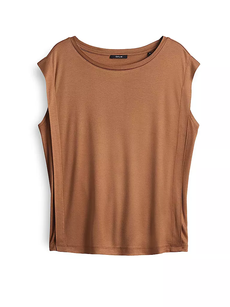 OPUS | T-shirt blouse SALLO | Camel