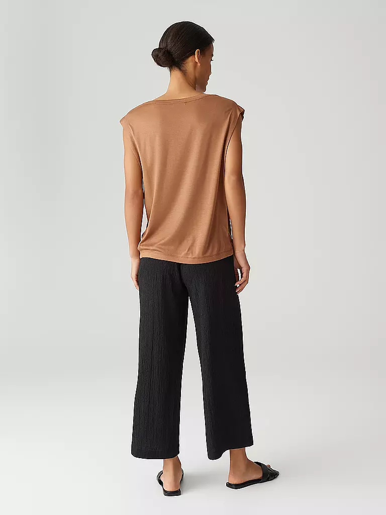 OPUS | T-shirt blouse SALLO | Camel