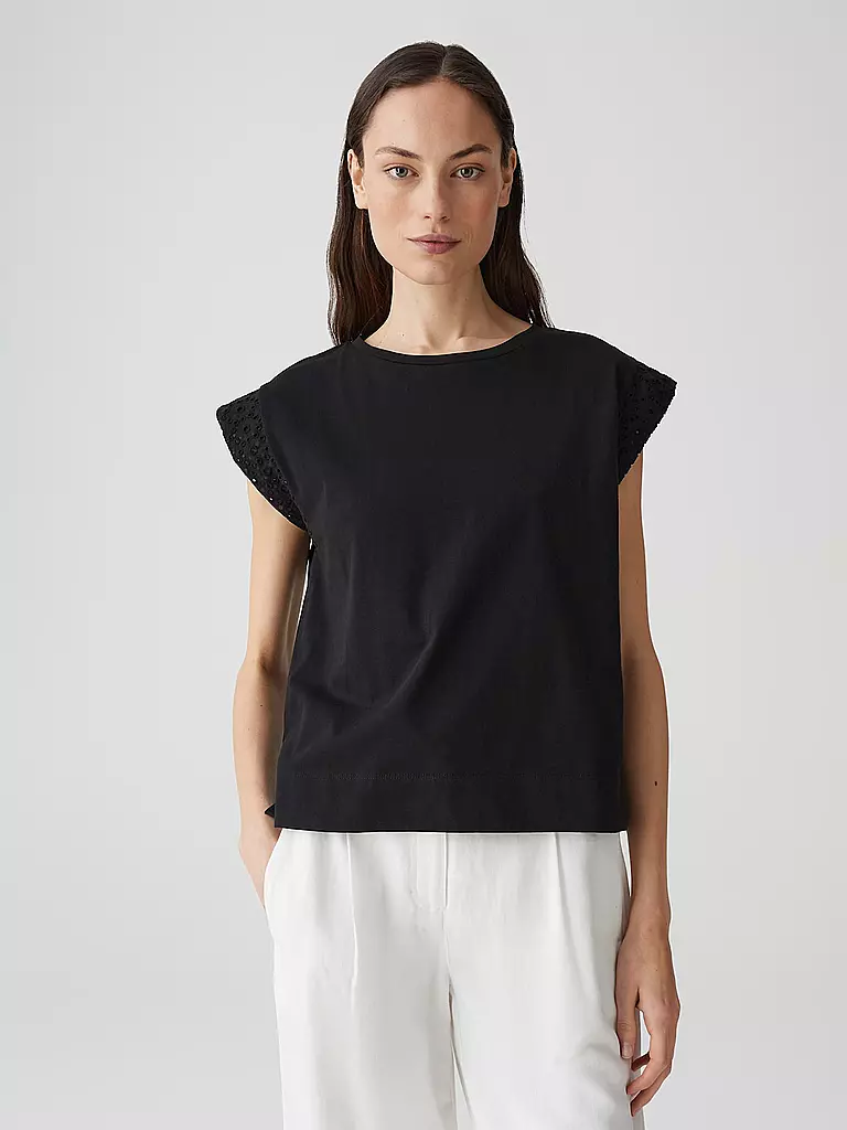OPUS | T-shirt blouse SALLSO | Noir