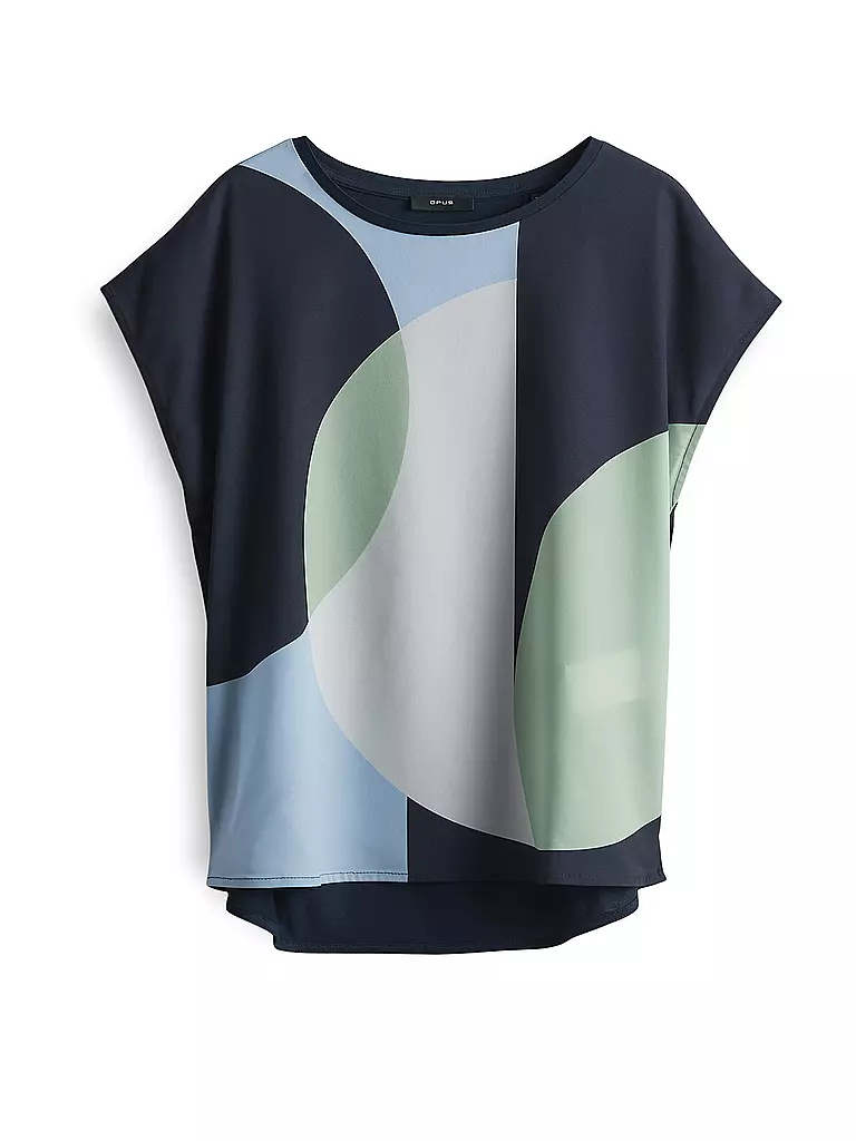 OPUS | T-shirt blouse SALOMA | Bleu foncé