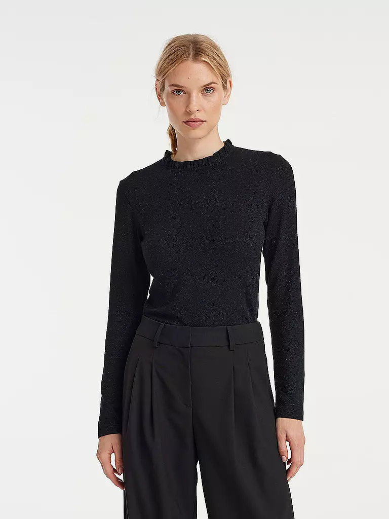 OPUS | T-shirt blouse SANBA | Noir