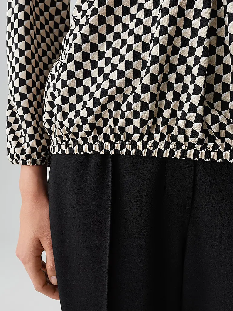 OPUS | T-shirt blouse SANNAH ICONIC | Noir