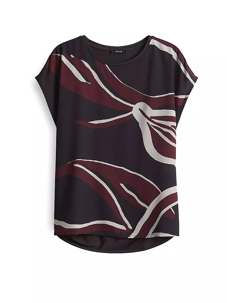 OPUS | T-shirt blouse SOPIKA | Marron
