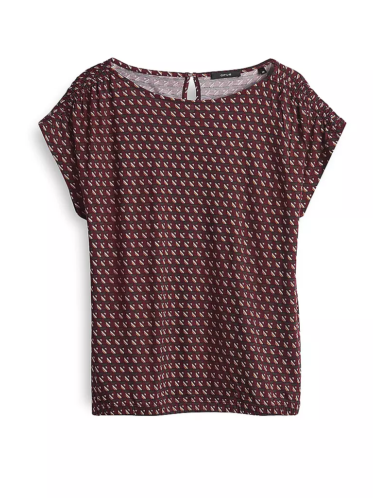 OPUS | T-Shirt SEKADI MINIMAL | Rouge foncé