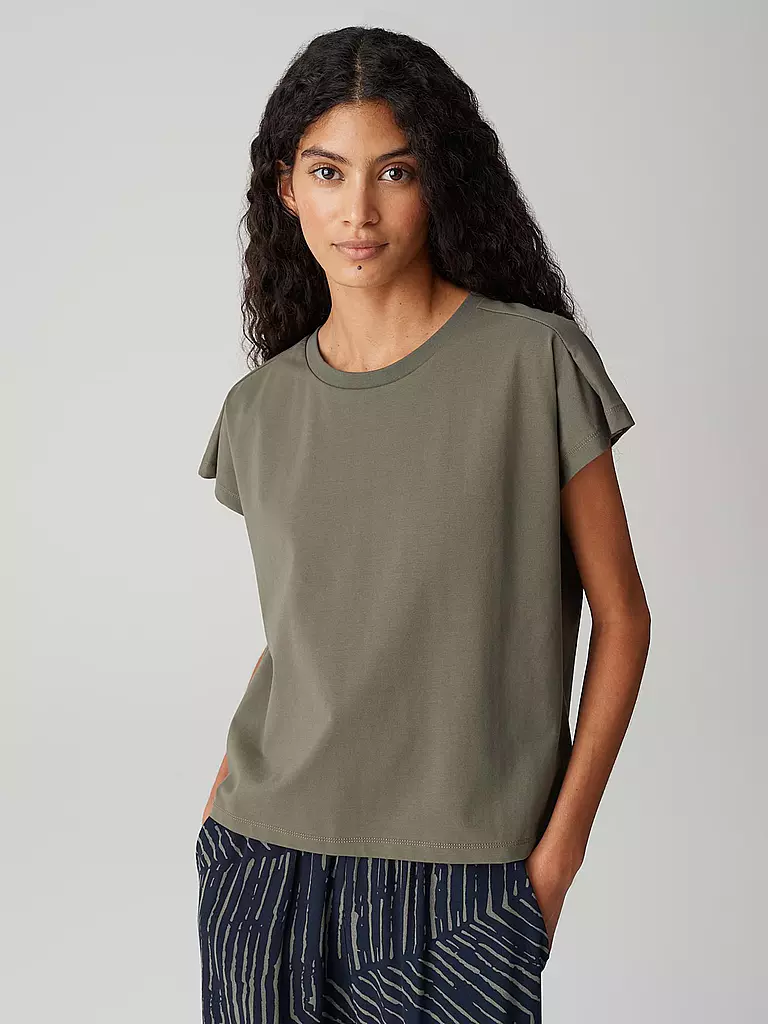 OPUS | T-shirt SEKUNDI | olive