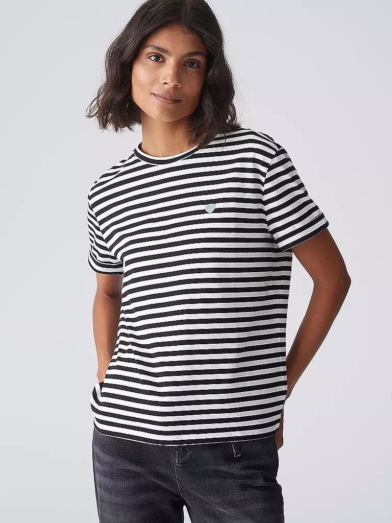 OPUS | T-shirt SERZ | schwarz