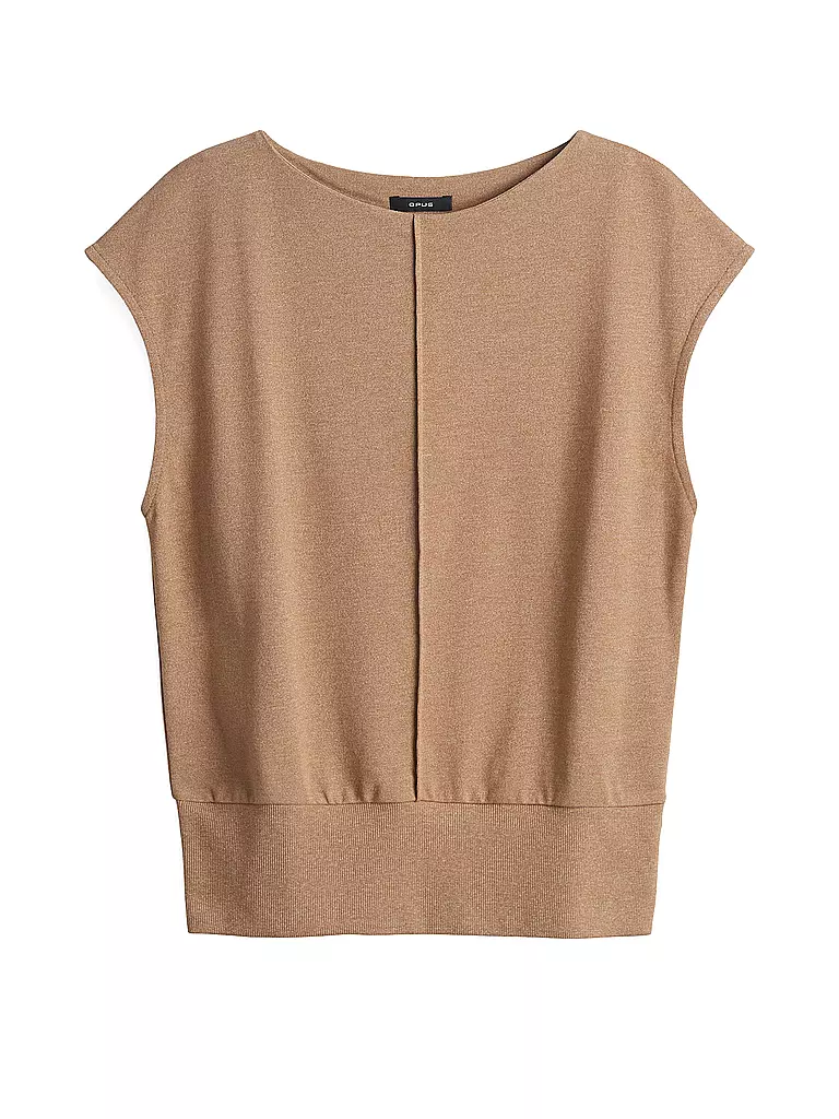 OPUS | T-shirt SIESA | Marron clair