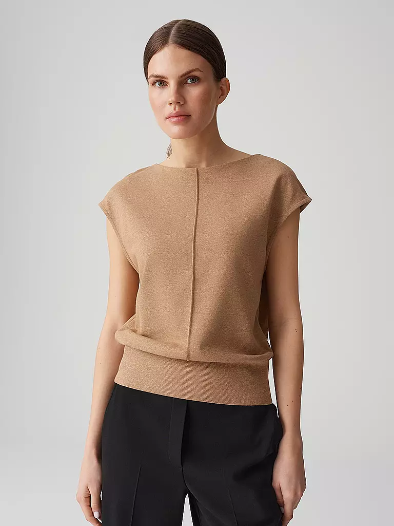 OPUS | T-shirt SIESA | Marron clair