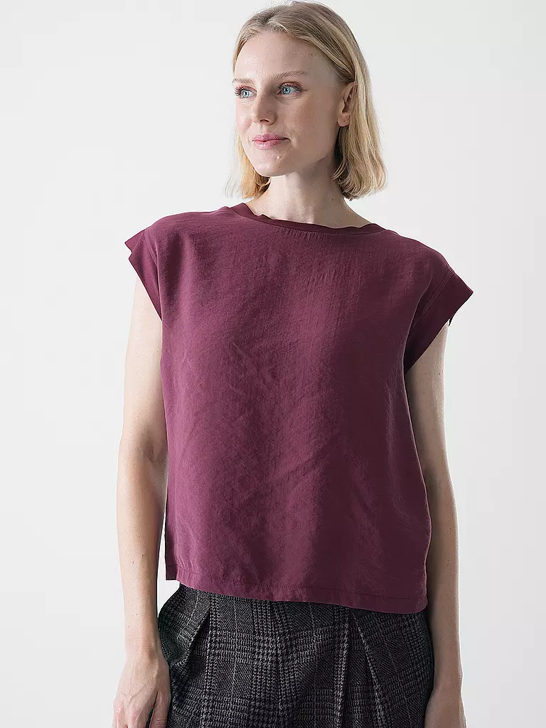 OPUS | T-shirt SILKISI | dunkelrot