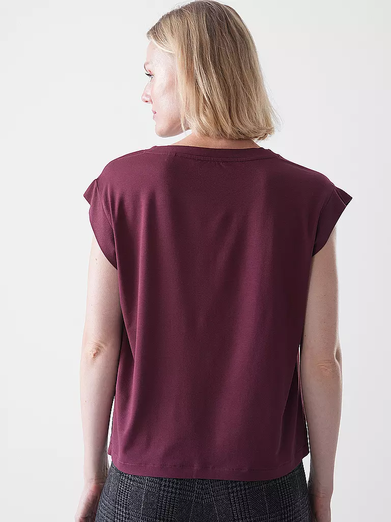 OPUS | T-shirt SILKISI | dunkelrot
