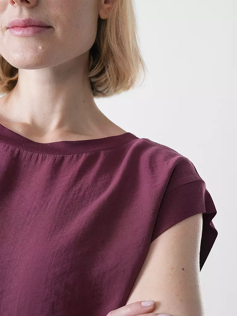 OPUS | T-shirt SILKISI | dunkelrot