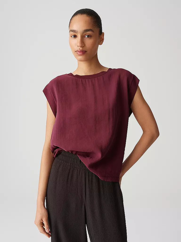OPUS | T-shirt SILKISI | dunkelrot